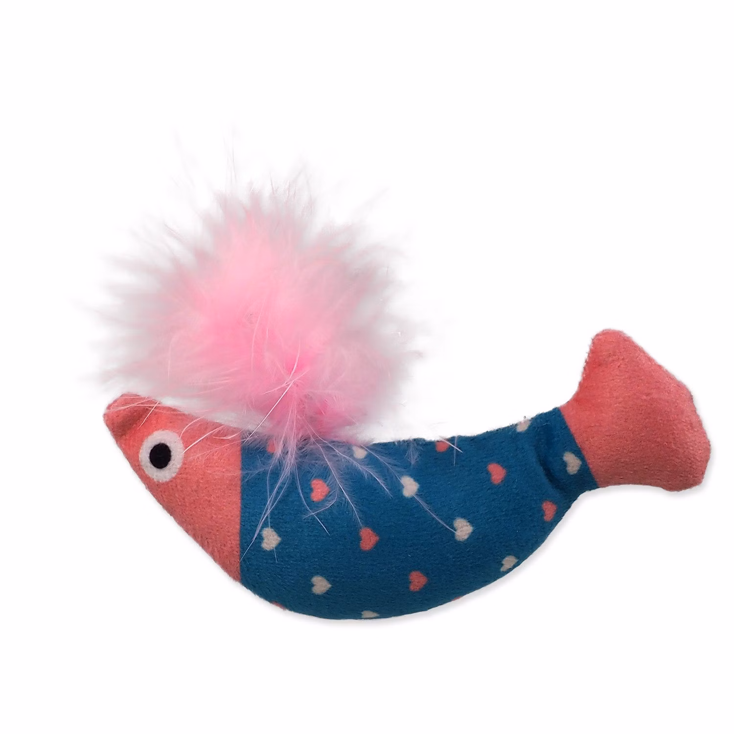 Hračka Magic Cat Rainbow Relax ryba s pierkom a kocúrnikom modro - ružová 10cm