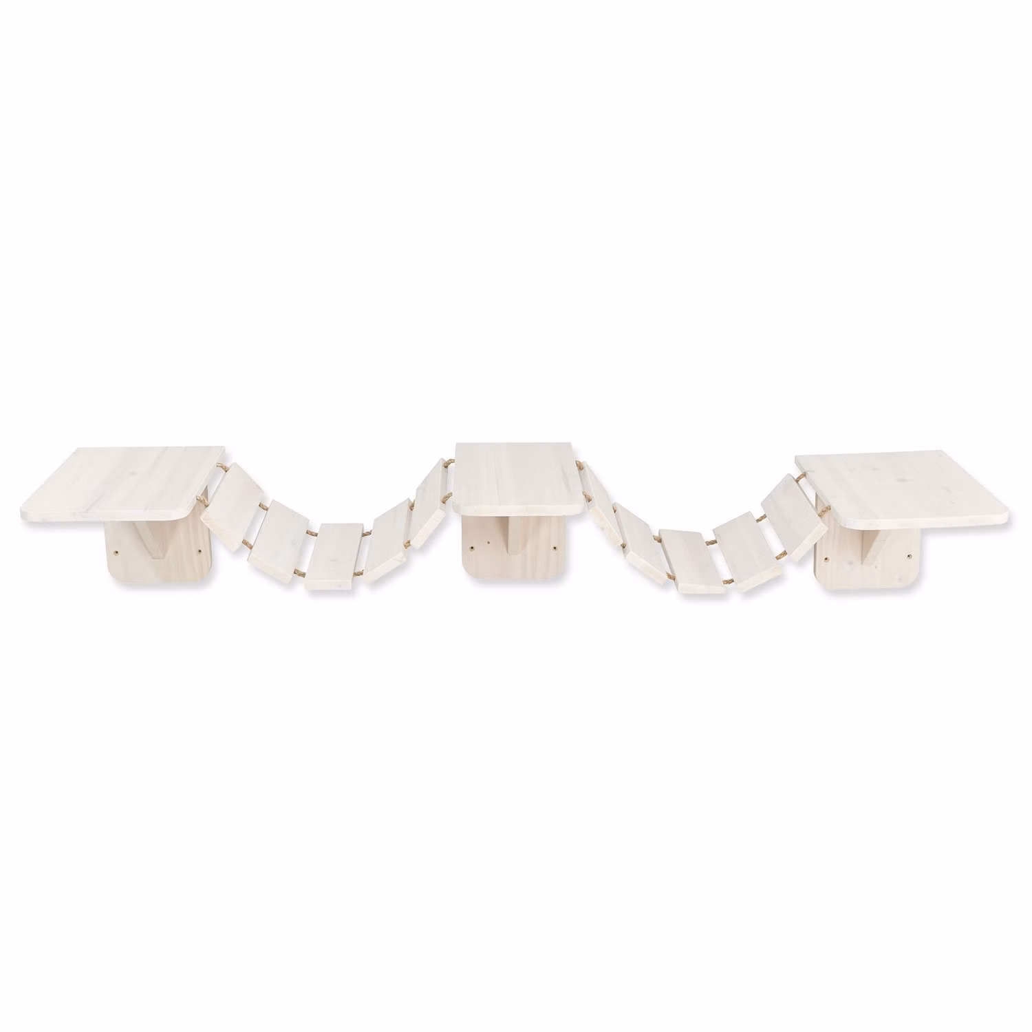 Climbing ladder for wall mounting, 150 × 30 cm, white