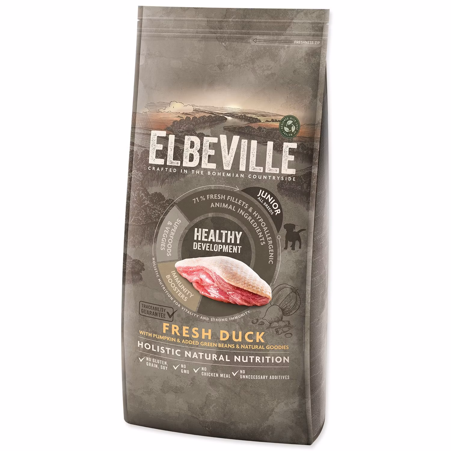 Krmivo ELBEVILLE Puppy and Junior All Breeds Healthy Development Fresh Duck 11,4kg
