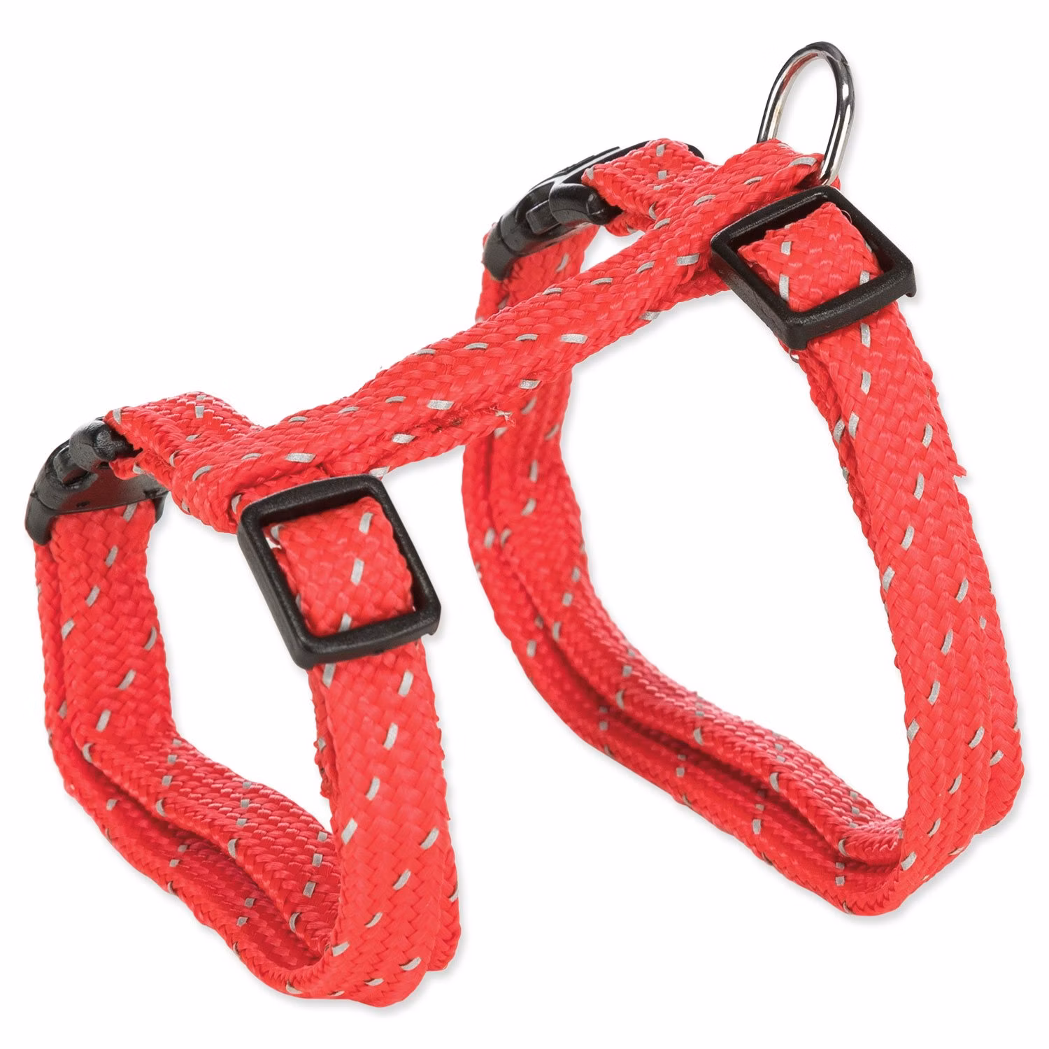 Set postroj a vodítko pre mačky reflexný, nylon
