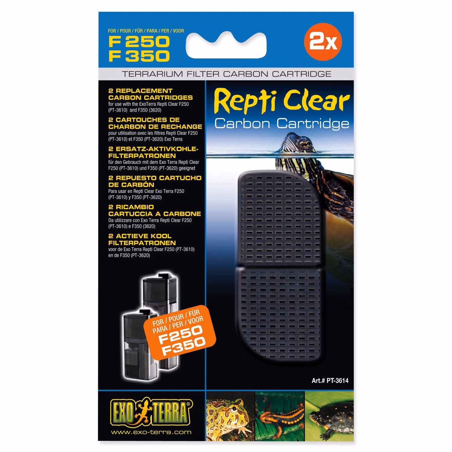 Náplň Exo Terra Repti Clear aktívne uhlie F250/F350