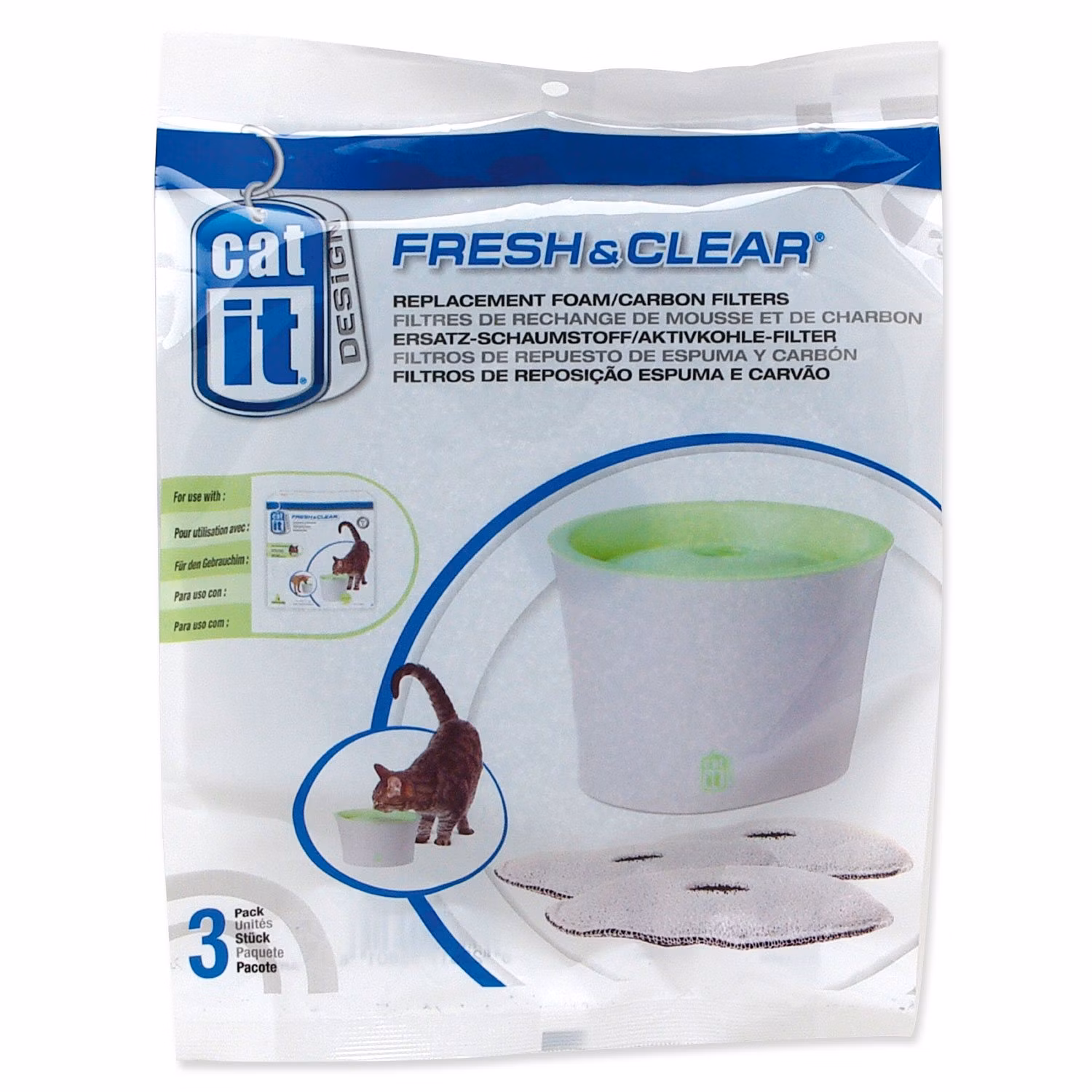 Náplň Catit uhlie a molitan pre Fresh&Clear 3ks