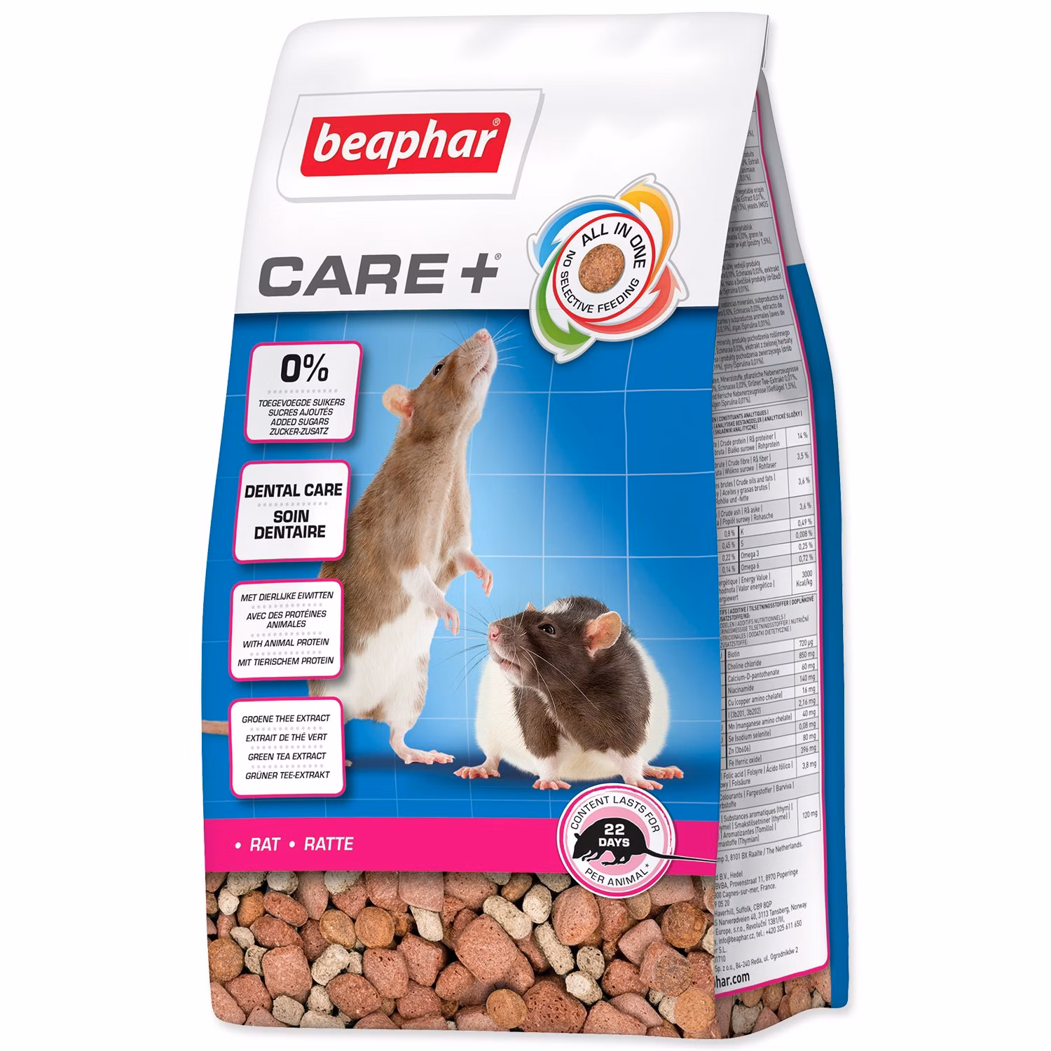 Krmivo Beaphar CARE+ potkan 250g