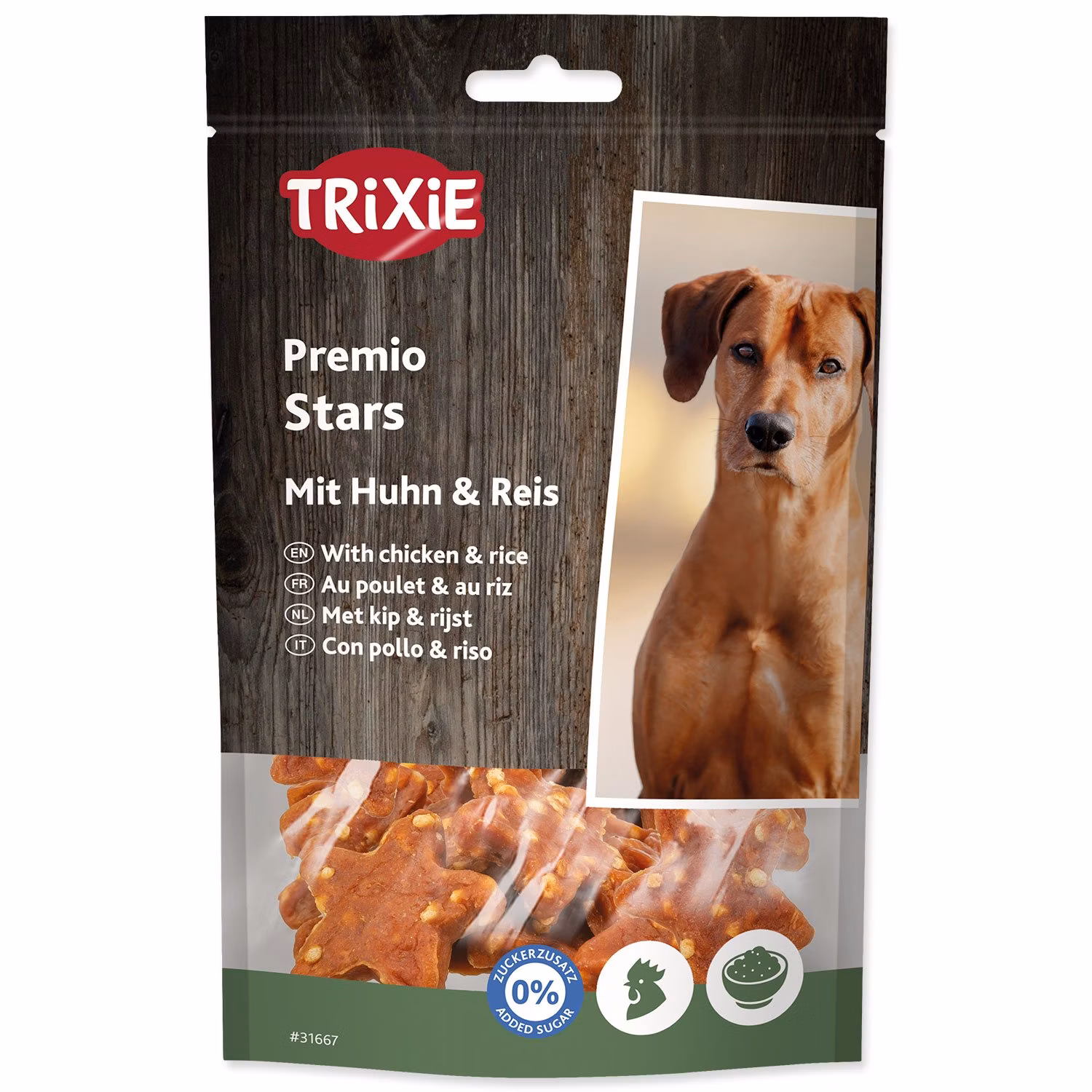 Pochúťka Trixie Premio hviezdičky s kuraťom a ryžou 100g