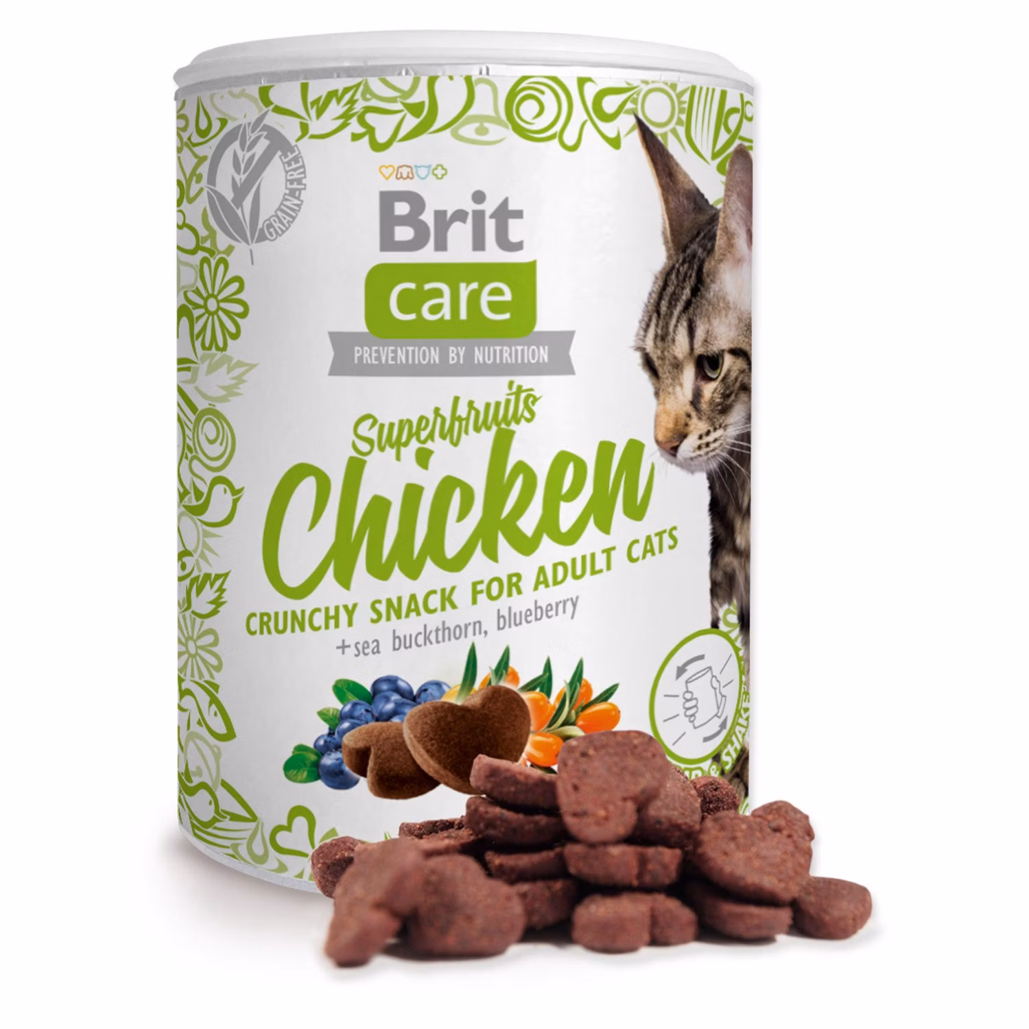 Pochúťka Brit Care Cat Snack Superfruits kura 100g