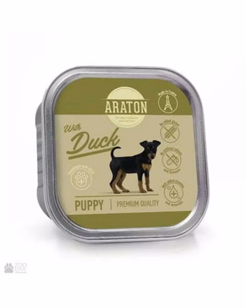 ARATON dog junior duck vanička 150 g