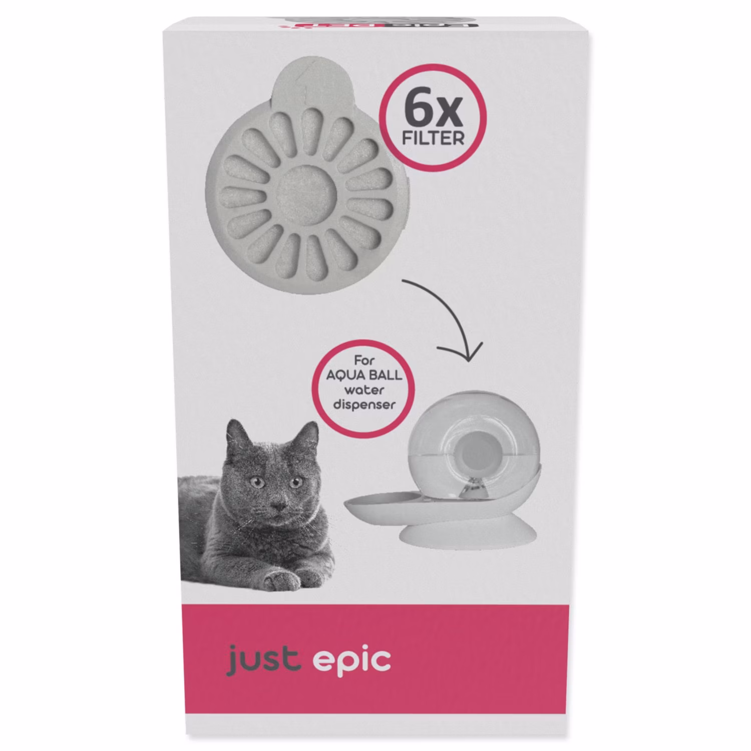 Filter Epic Pet uhlíkový pre AQUA BALL zásobník na vodu 6ks