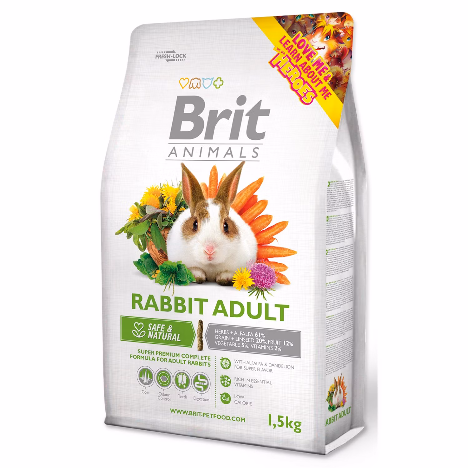 Krmivo Brit Animals Adult Complete králik 1,5kg