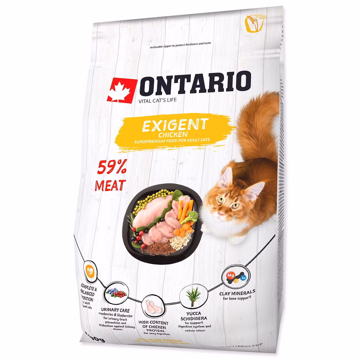 Krmivo Ontario Cat Exigent 0,4kg