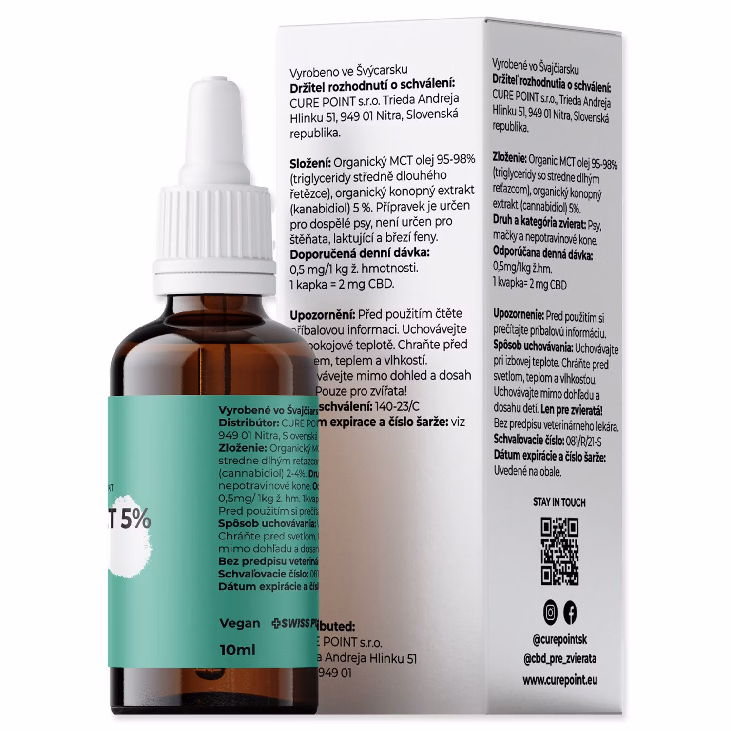 Olej CBD 5% bez príchuti 10ml