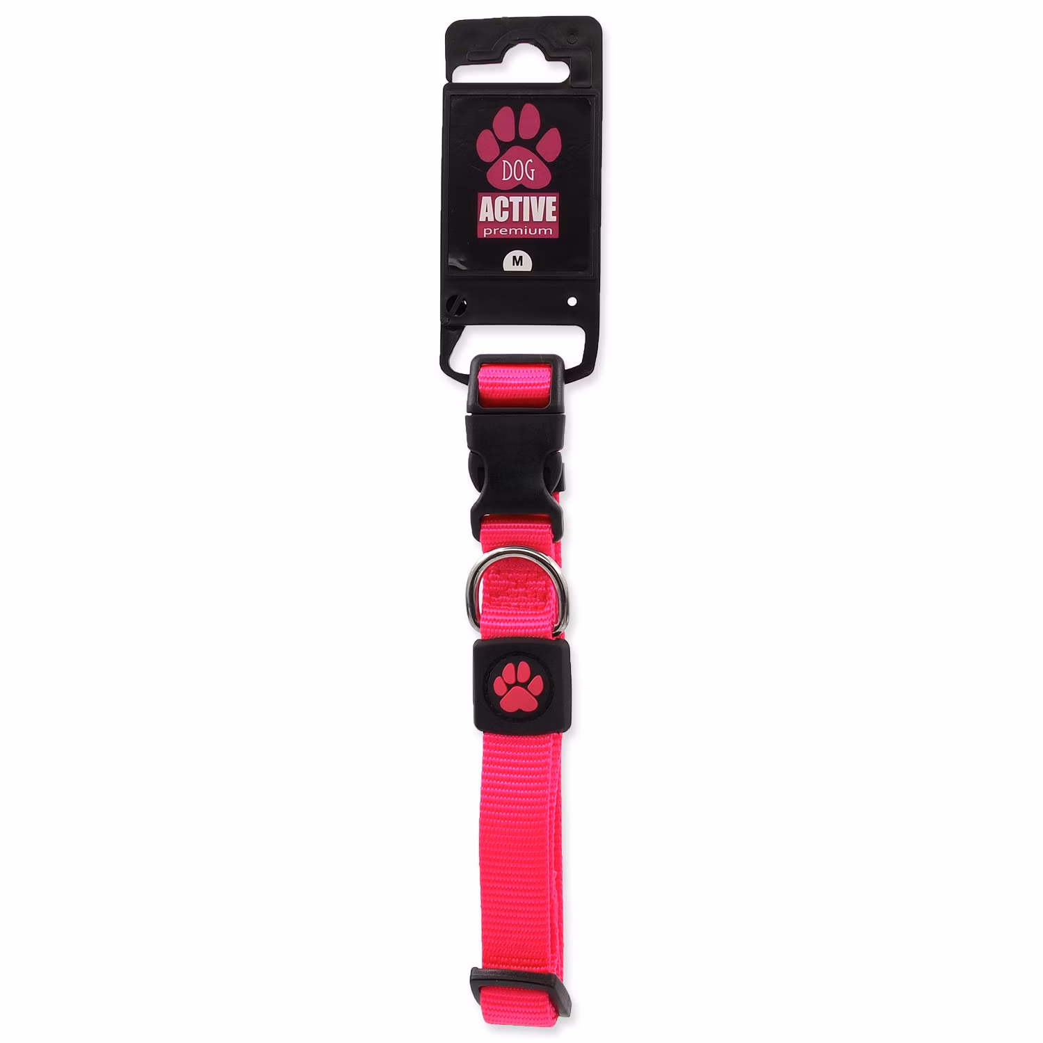Obojok Active Dog Premium M ružový 2x34-49cm