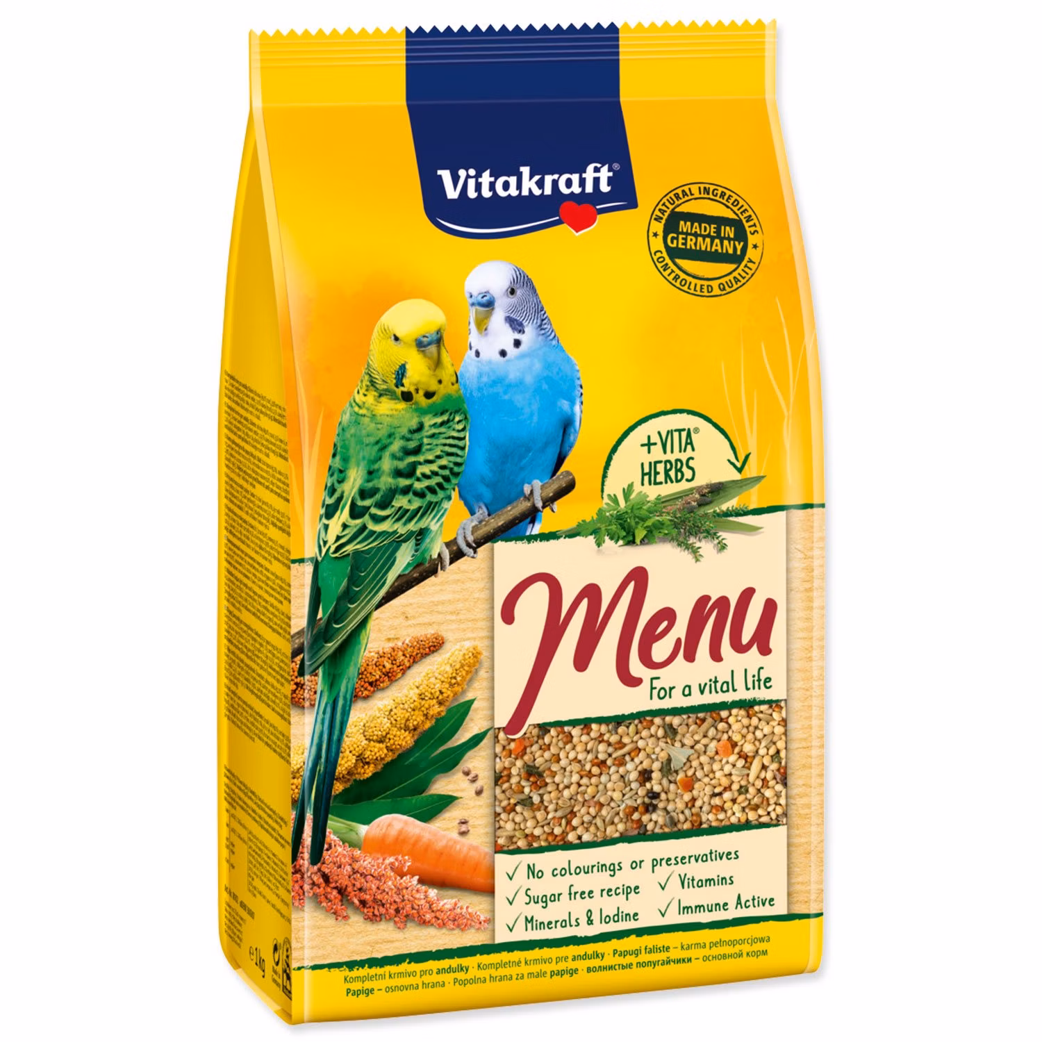 Krmivo Vitakraft Vital Menu andulka 1kg