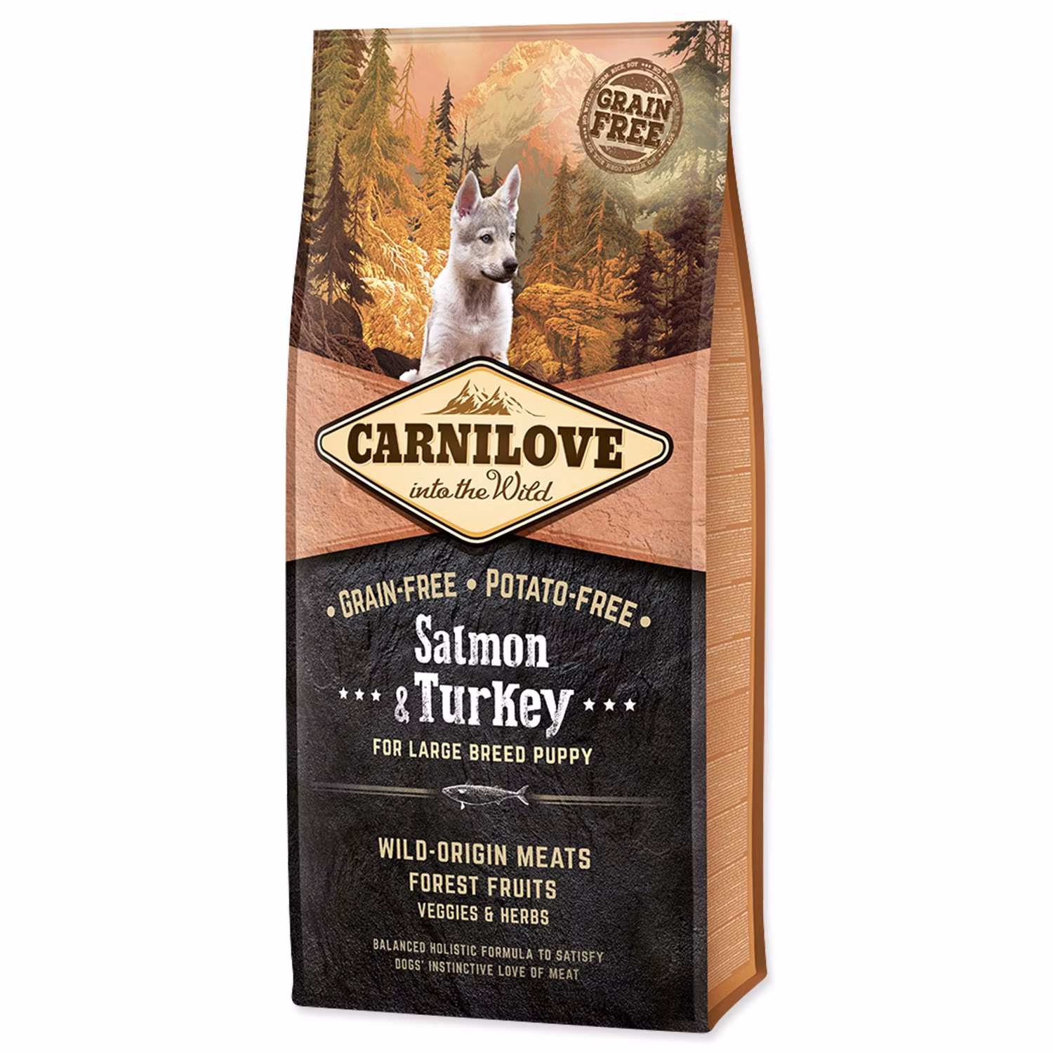 Krmivo Carnilove Puppy Large Breed Salmon & Turkey 12kg