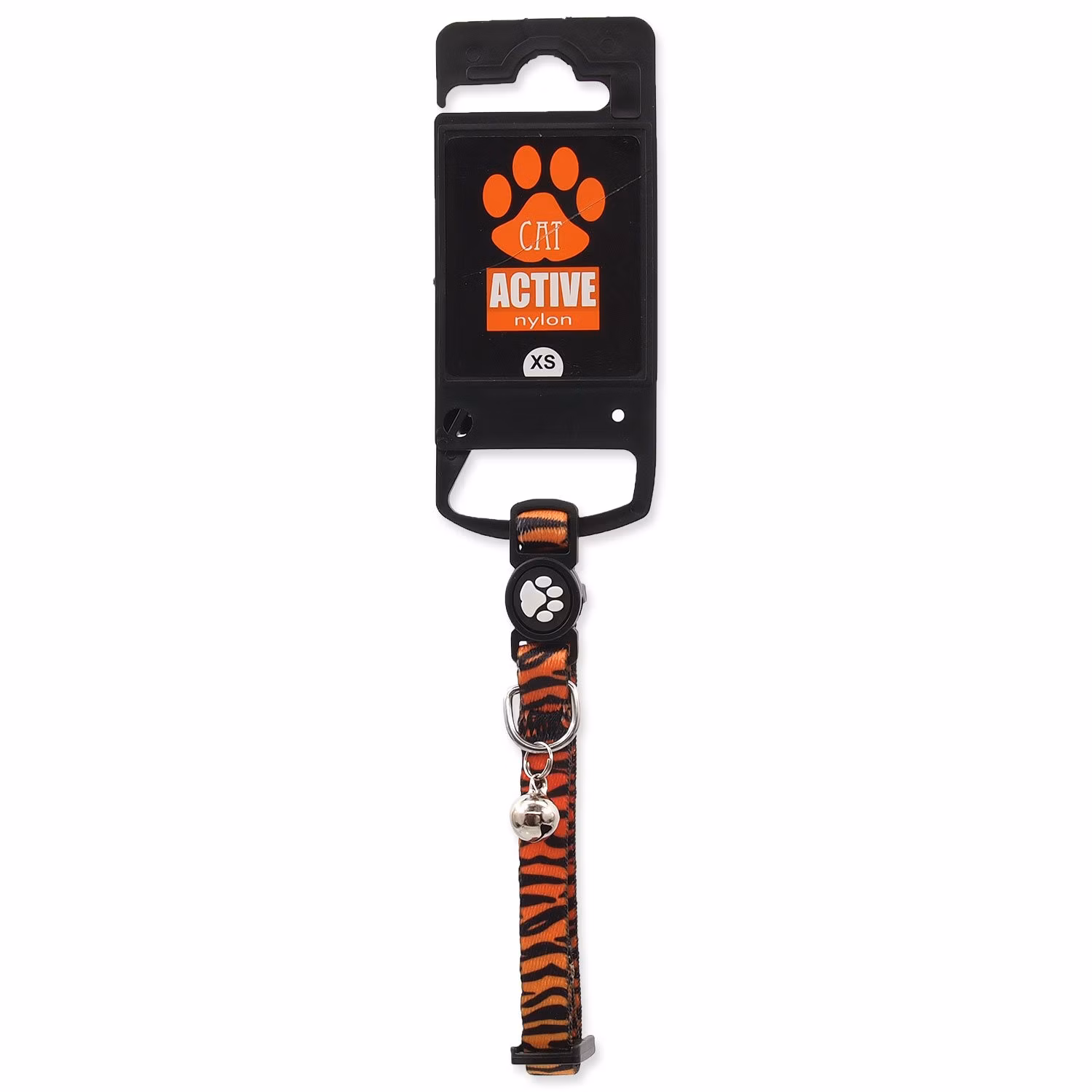 Obojok Active Cat nylon XS tiger 1x19-31cm