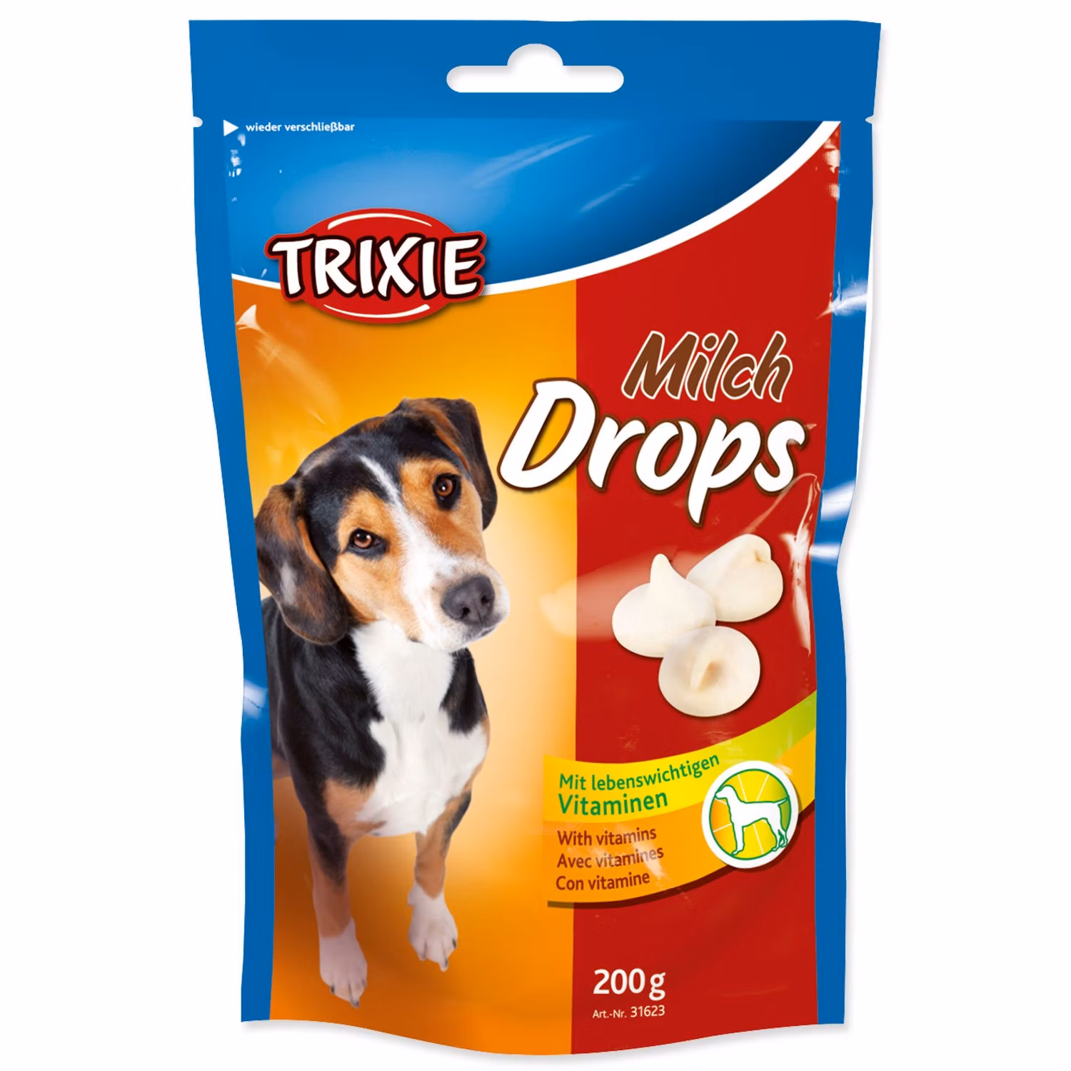 Pochúťka Trixie Dropsy mliečne 200g