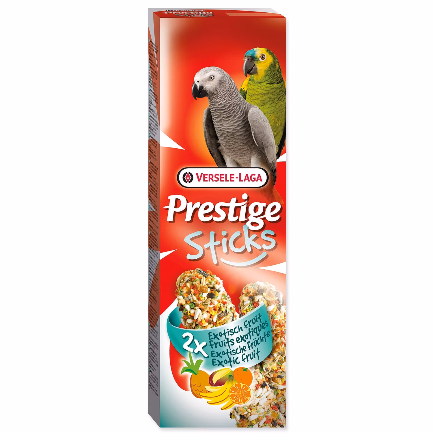 Tyčinky Versele-Laga Prestige veľký papagáj, s exotickým ovocím 140g 2ks