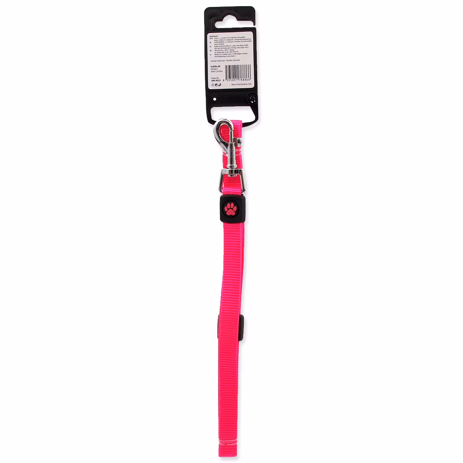 Vodítko Active Dog Premium S ružové 1,5x120cm