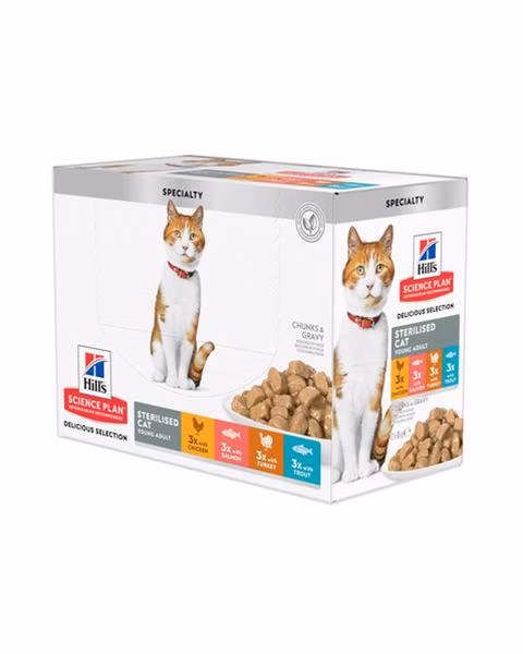 HILLS SP Fe Sterilized Young Adult Multipack KAPSIČKA NEW 1 bal./12x85 g