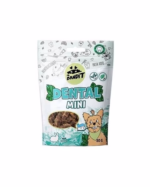 Pamlsok Mr. Bandit dental mini turkey 80g