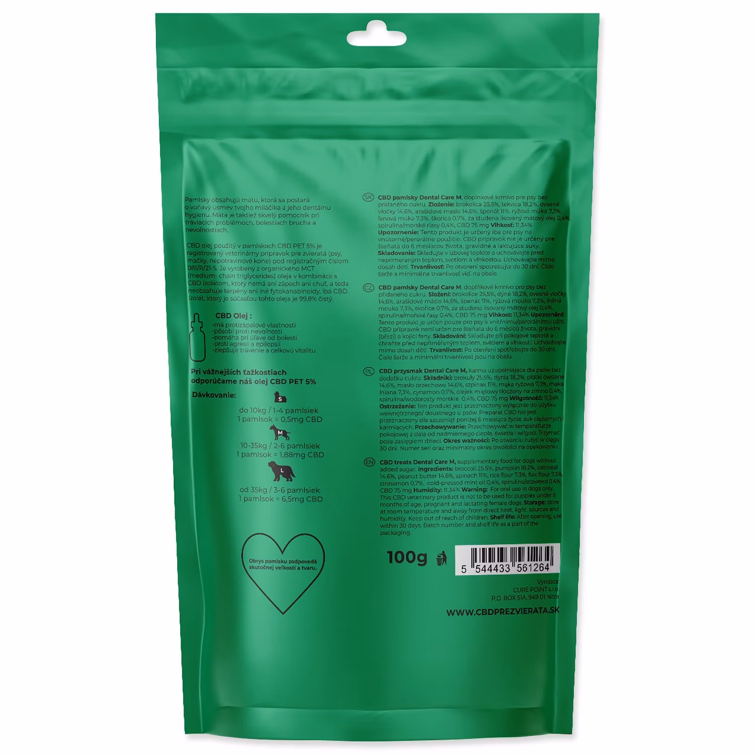 Pamlsok CBD Dental Care M 100g