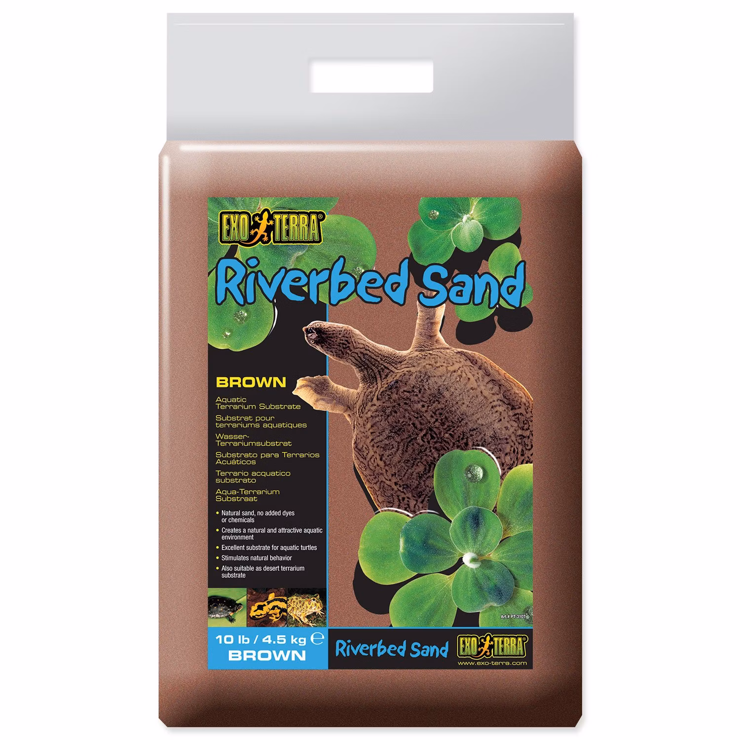 Piesok Exo Terra riečny jantárový Exo Terra 4,5kg