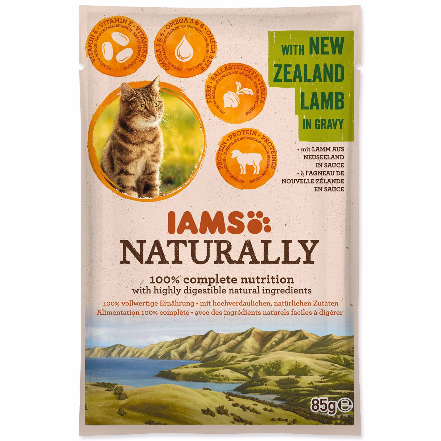 Kapsička IAMS Naturally jahňacie v omáčke 85g
