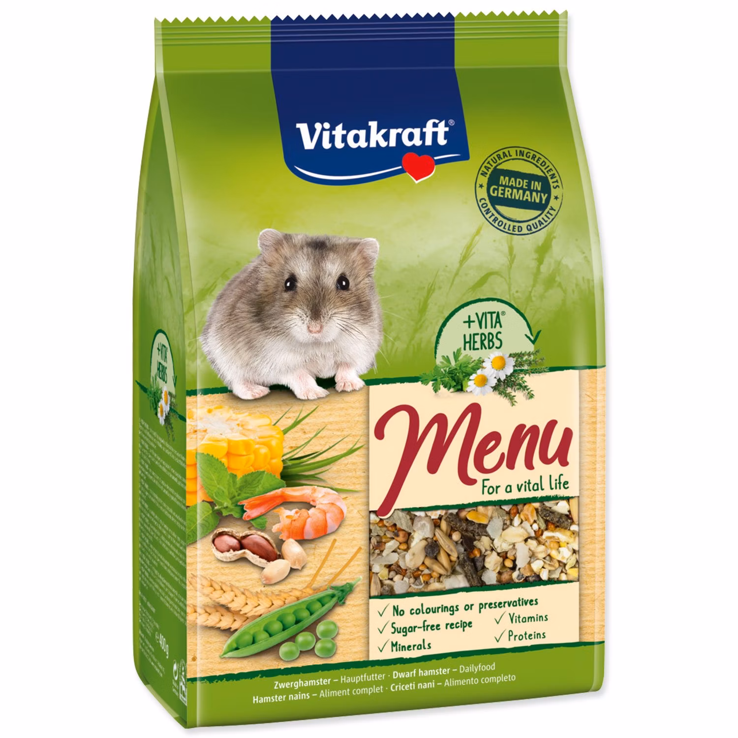 Krmivo Vitakraft Menu malé škrečky 400g