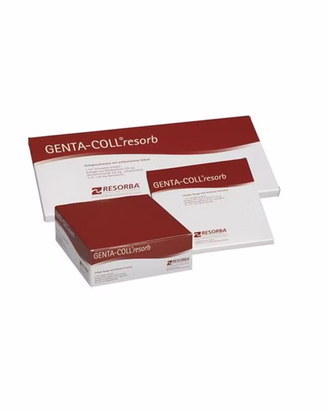 Genta-Coll resorb s antibiotikom - Gentamicín, dentálne kuželky 1,2 x 1,6 cm, 10 ks/bal.