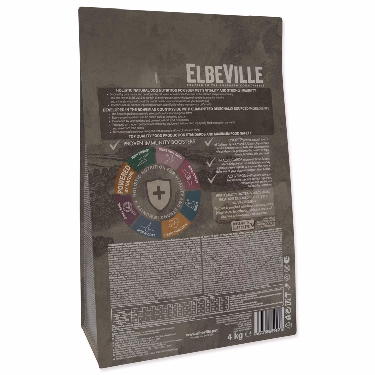 Krmivo ELBEVILLE Adult All Breeds High Energy Fresh Beef 4kg
