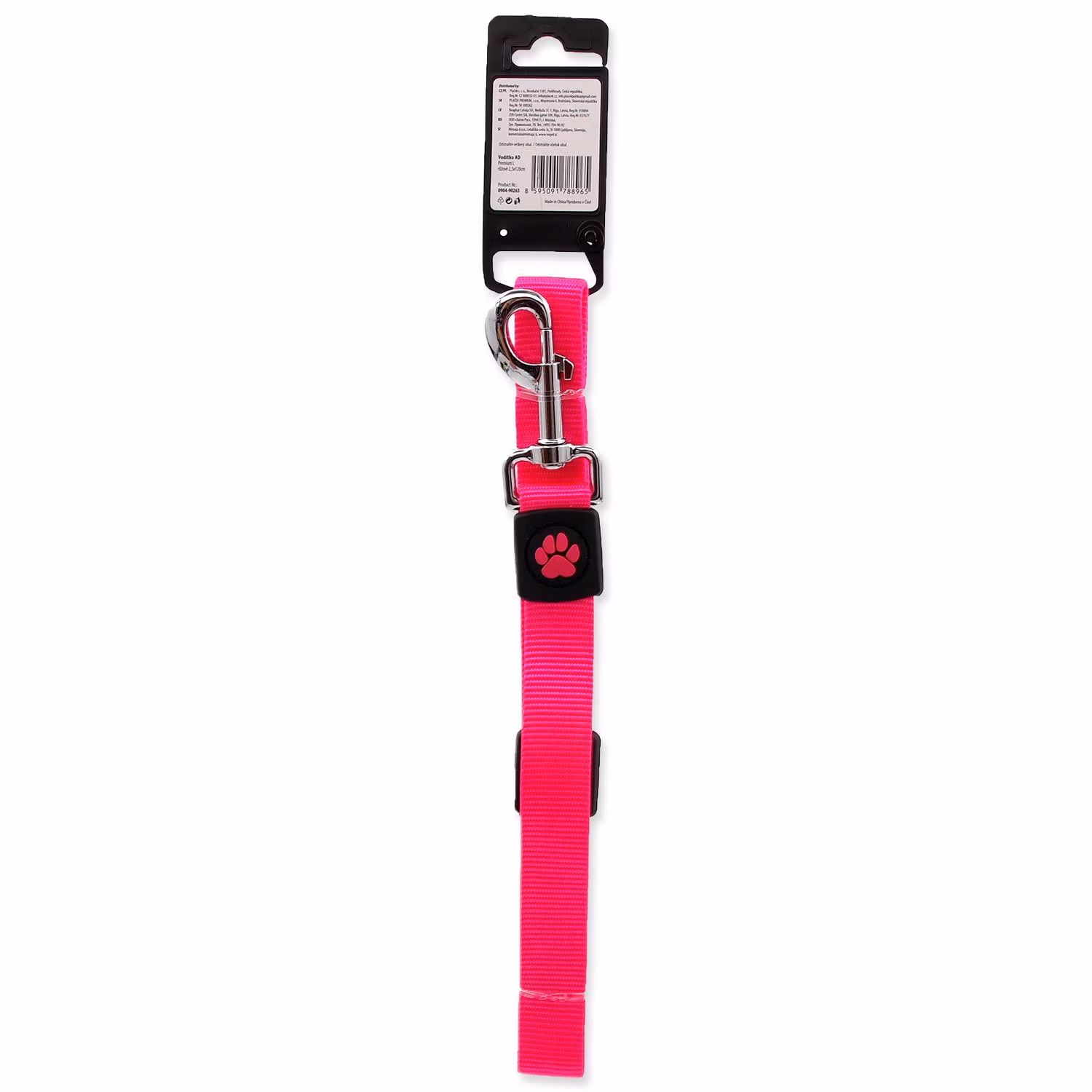 Vodítko Active Dog Premium L ružové 2,5x120cm