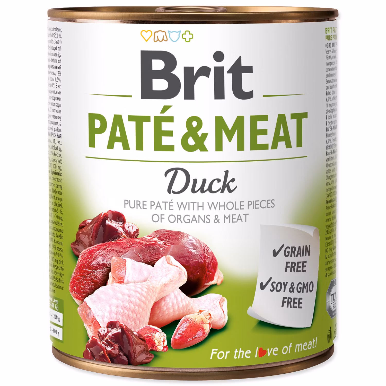 Konzerva Brit Paté & Meat kačka 800g