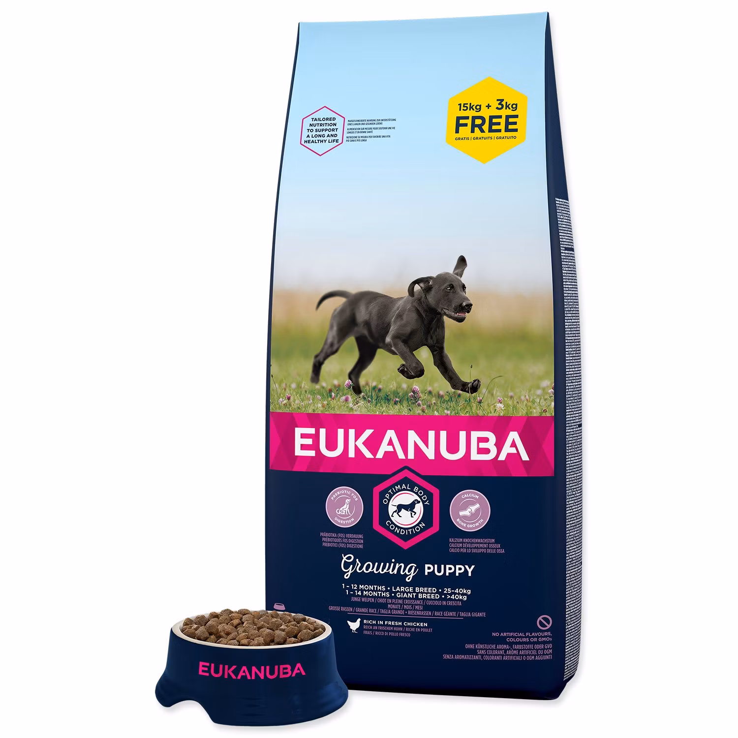 Euk Puppy & Junior Large 18kg BONUS