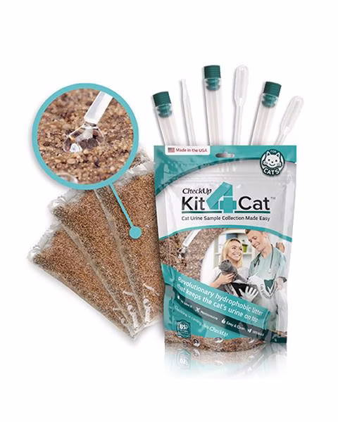 CheckUp Kit4Cat - sada na odber moču u mačiek 3 x 300 g