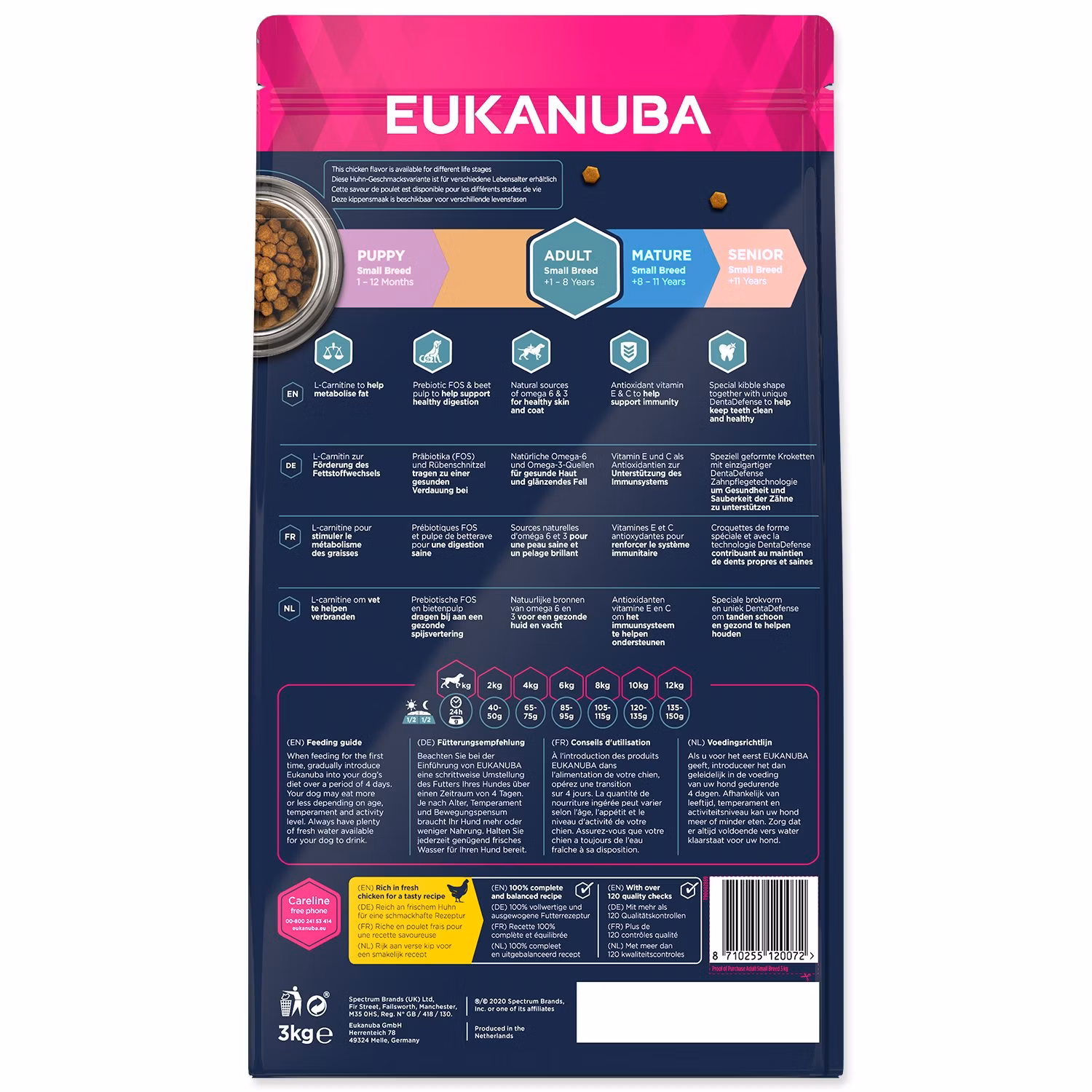 Krmivo EUKANUBA Adult Small 3kg