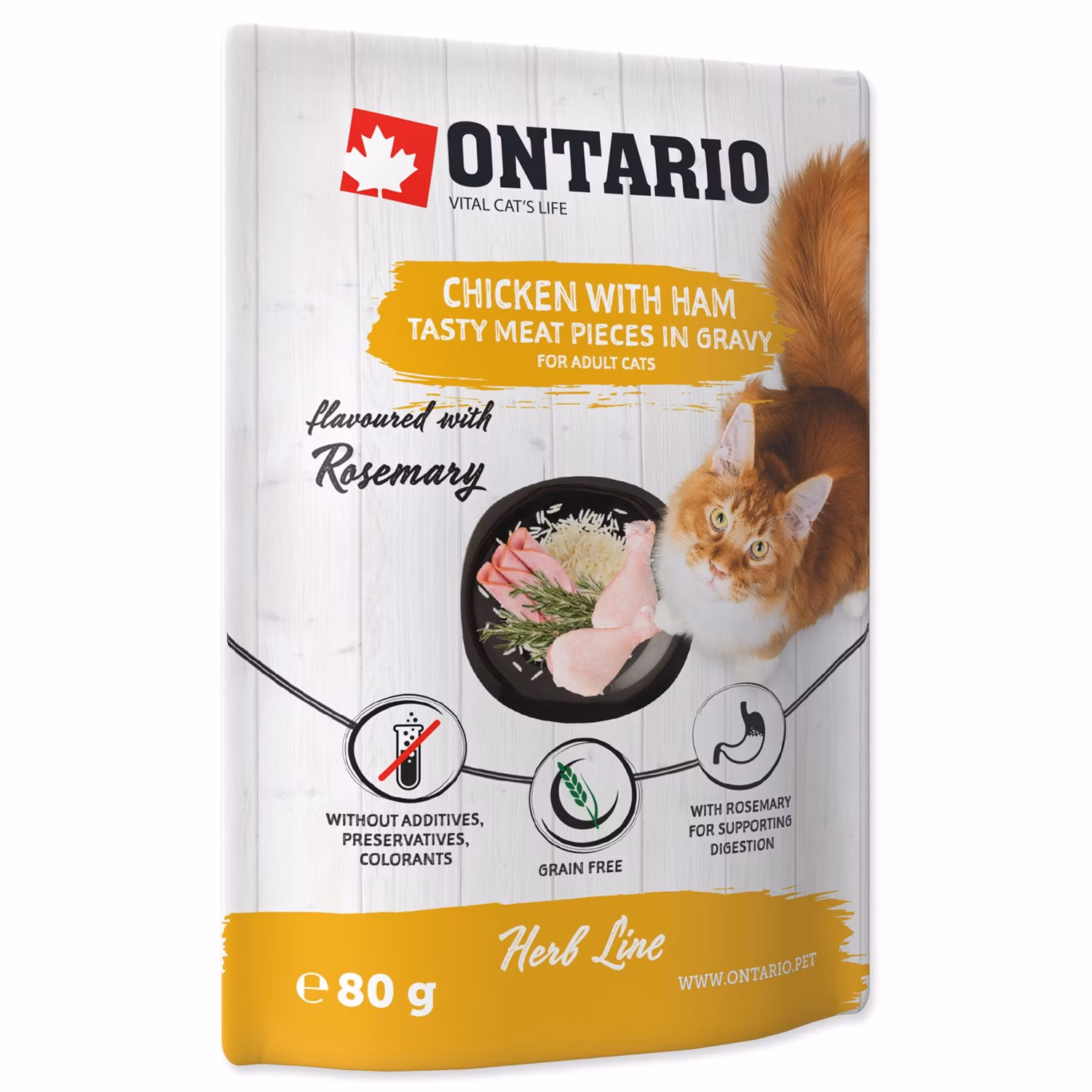 Kapsička Ontario kura so šunkou v omáčke 80g