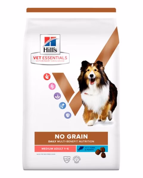 HILLS VE Canine Multi Benefit Adult Medium No Grain Tuna & Potatoes 10 kg