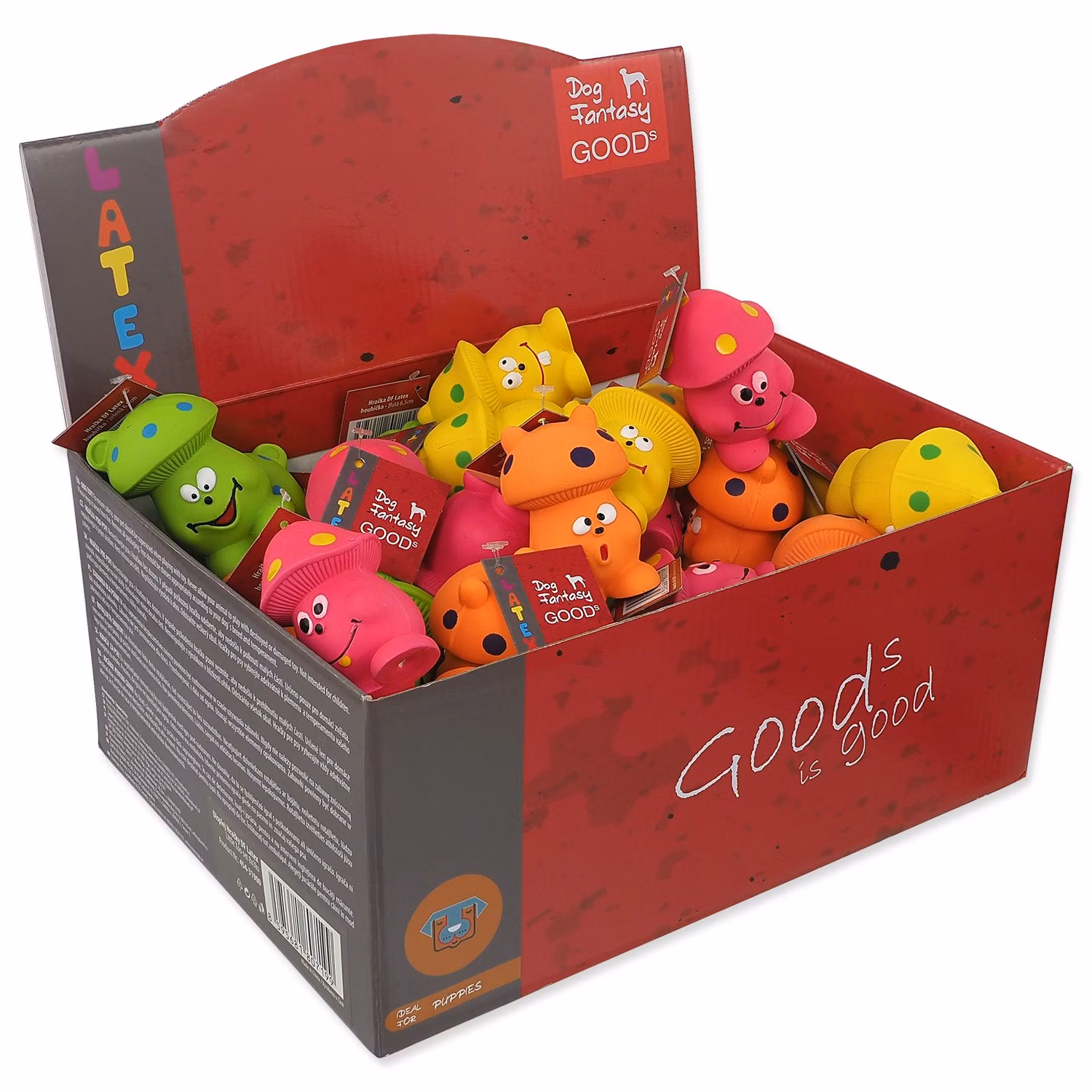 Displej Hračky Dog Fantasy Latex Mushroom set 60ks