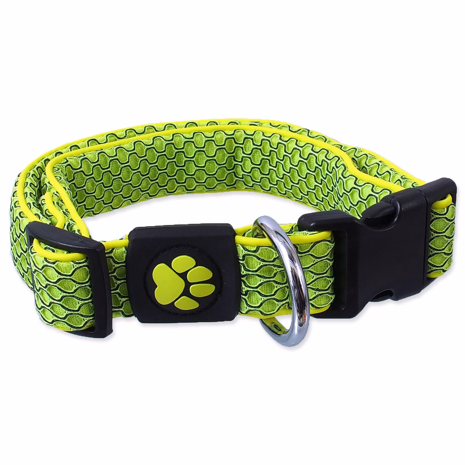 Obojok Active Dog Mellow S limetka 2,5x28-40cm