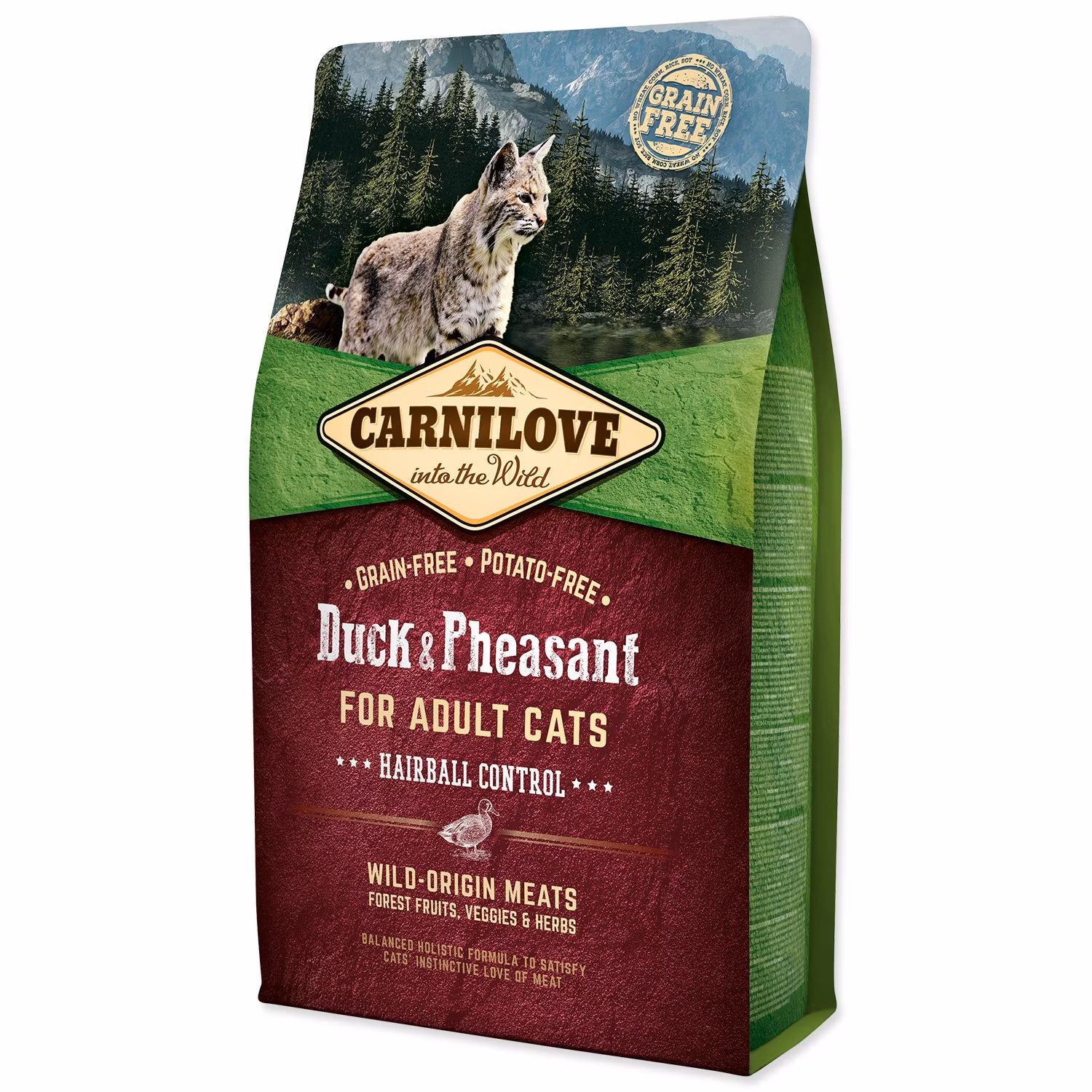 Krmivo Carnilove Adult Cats Hairball Control Duck & Pheasant 2kg