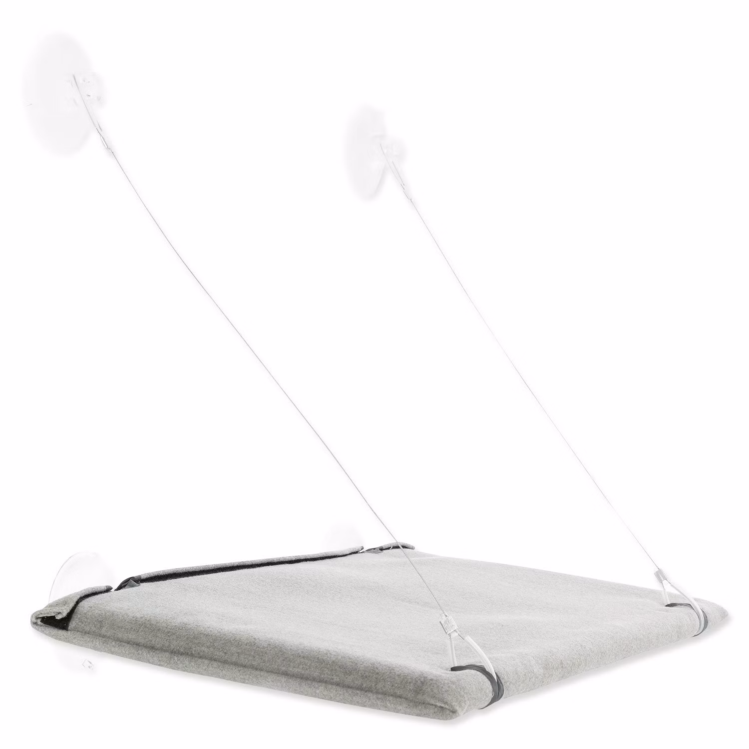 Window platform, velour, 50 × 30 cm, grey