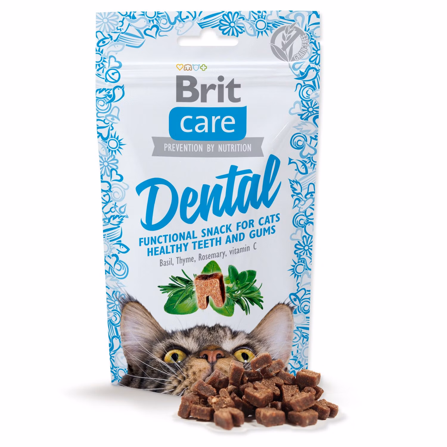 Pochúťka Brit Care Cat Snack Dental 50g