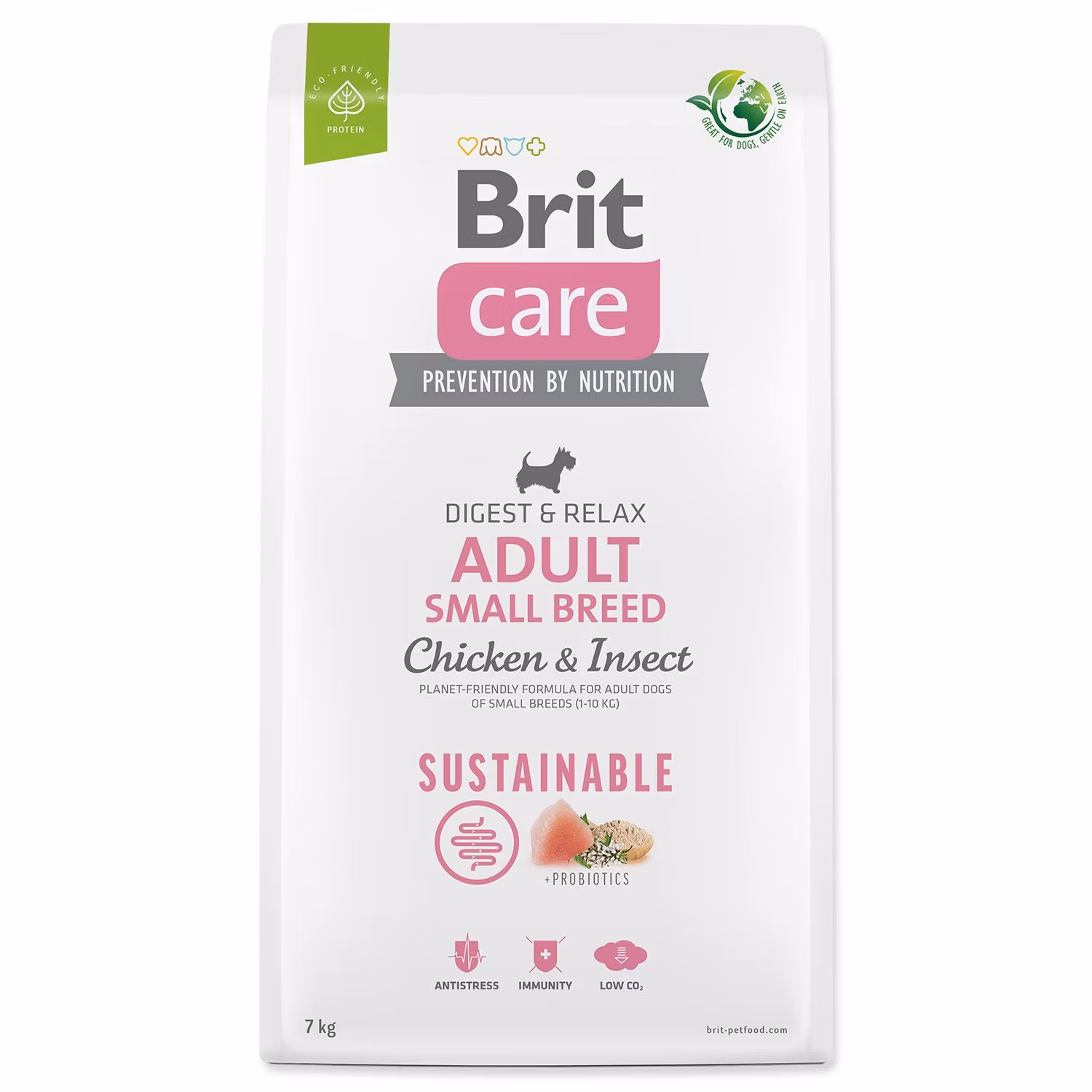 Krmivo Brit Care Dog Sustainable Adult Small Breed Chicken & Insect 7kg