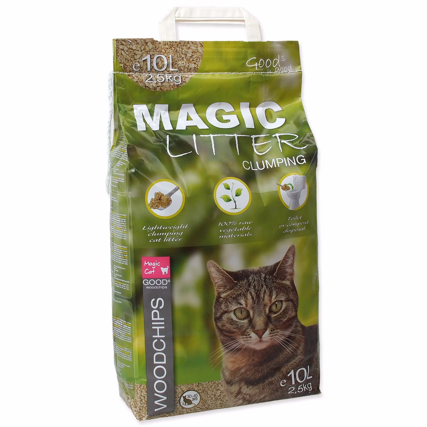 Podstielka Magic Litter Woodchips 2,5 kg 10l