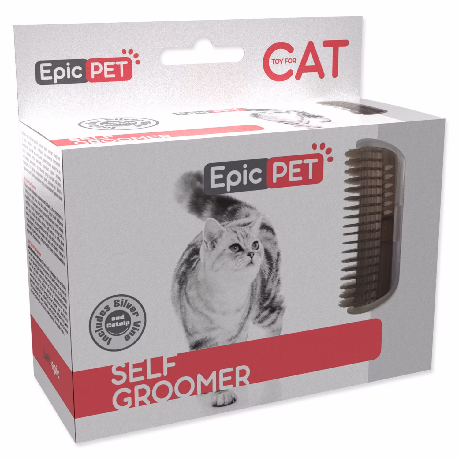 Hrebeň Epic Pet solf-groomer na rohy pre samo-masírovanie a česanie 8x12x5cm