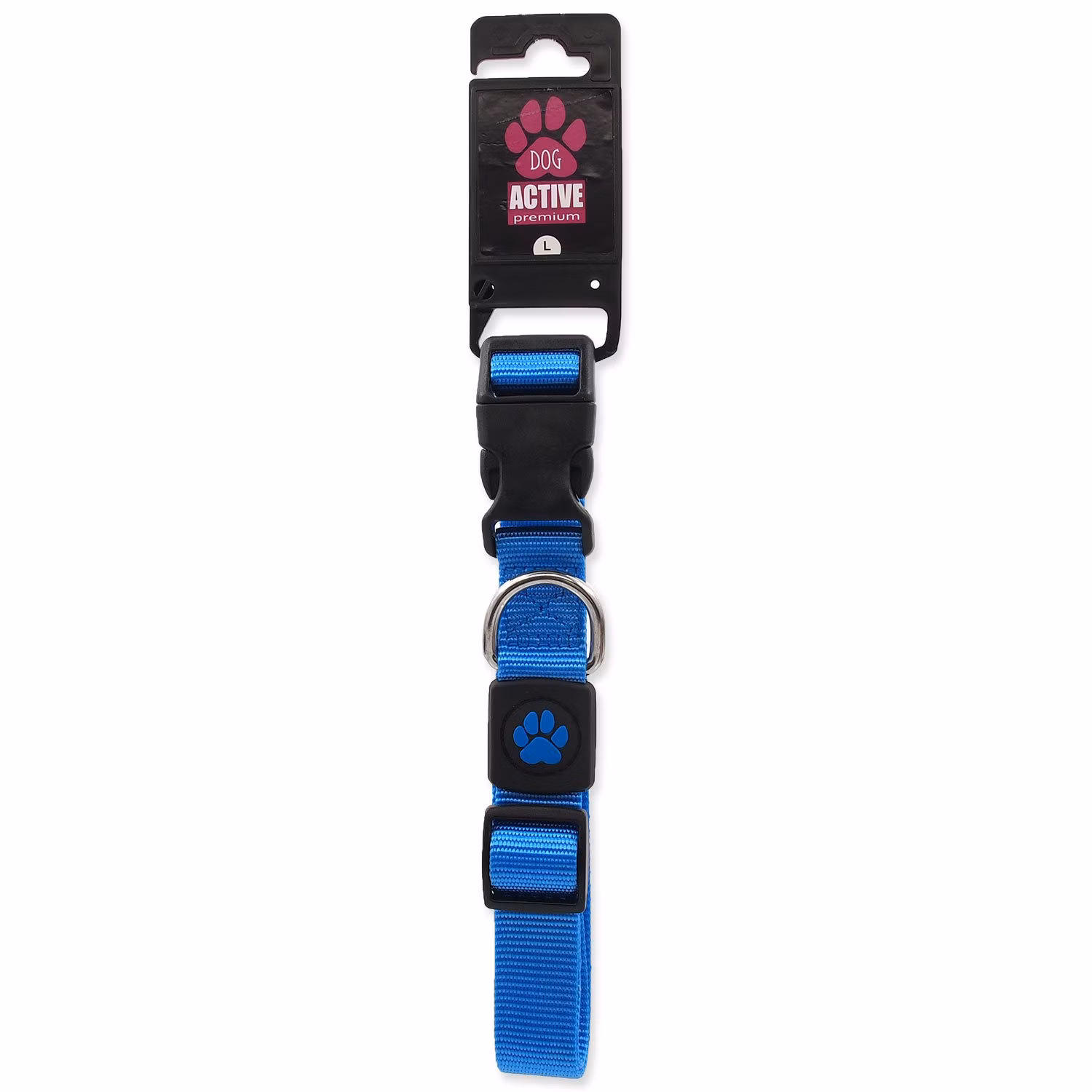 Obojok Active Dog Premium L modrý 2,5x45-68cm