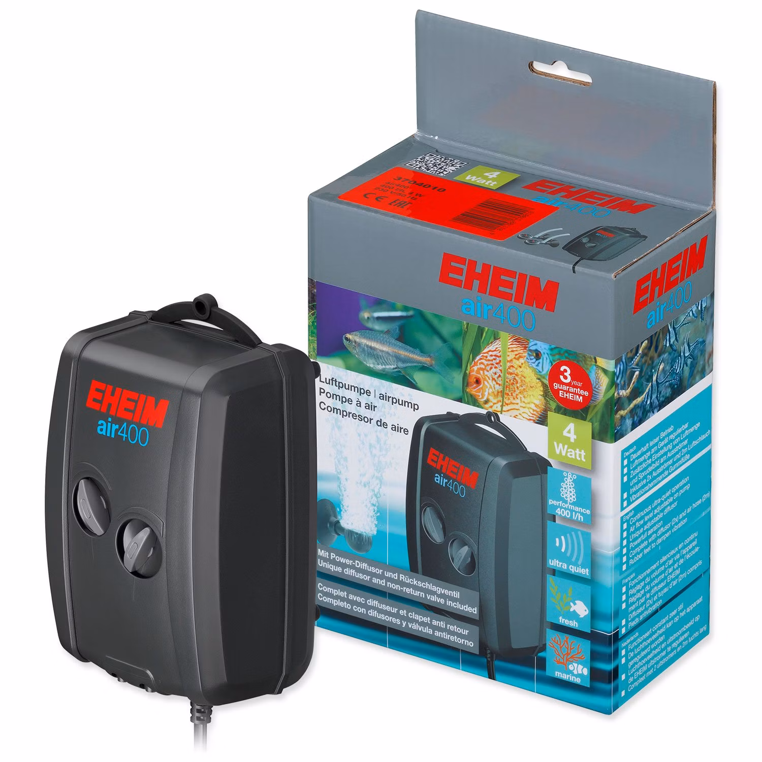 Kompresor Eheim vzduchovací 400,2x200l/h, 5W