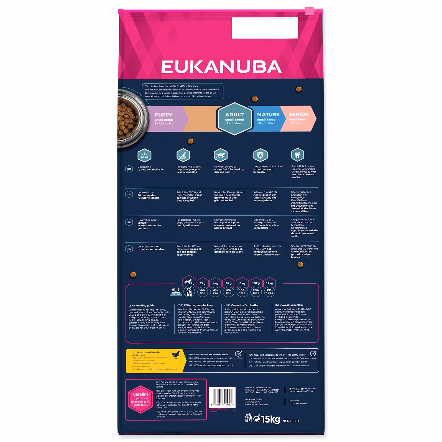Krmivo EUKANUBA Adult Small 15kg