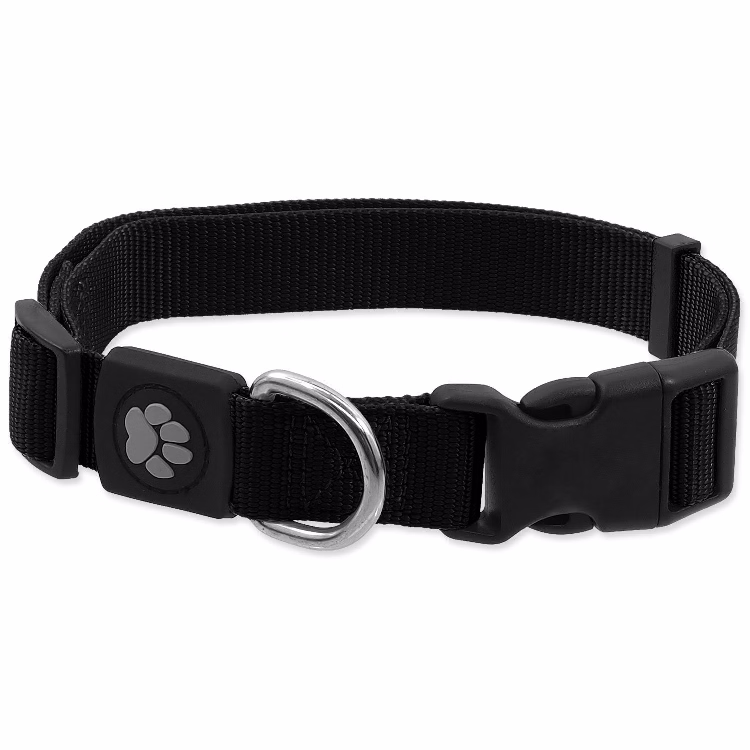 Obojok Active Dog Premium M čierny 2x34-49cm