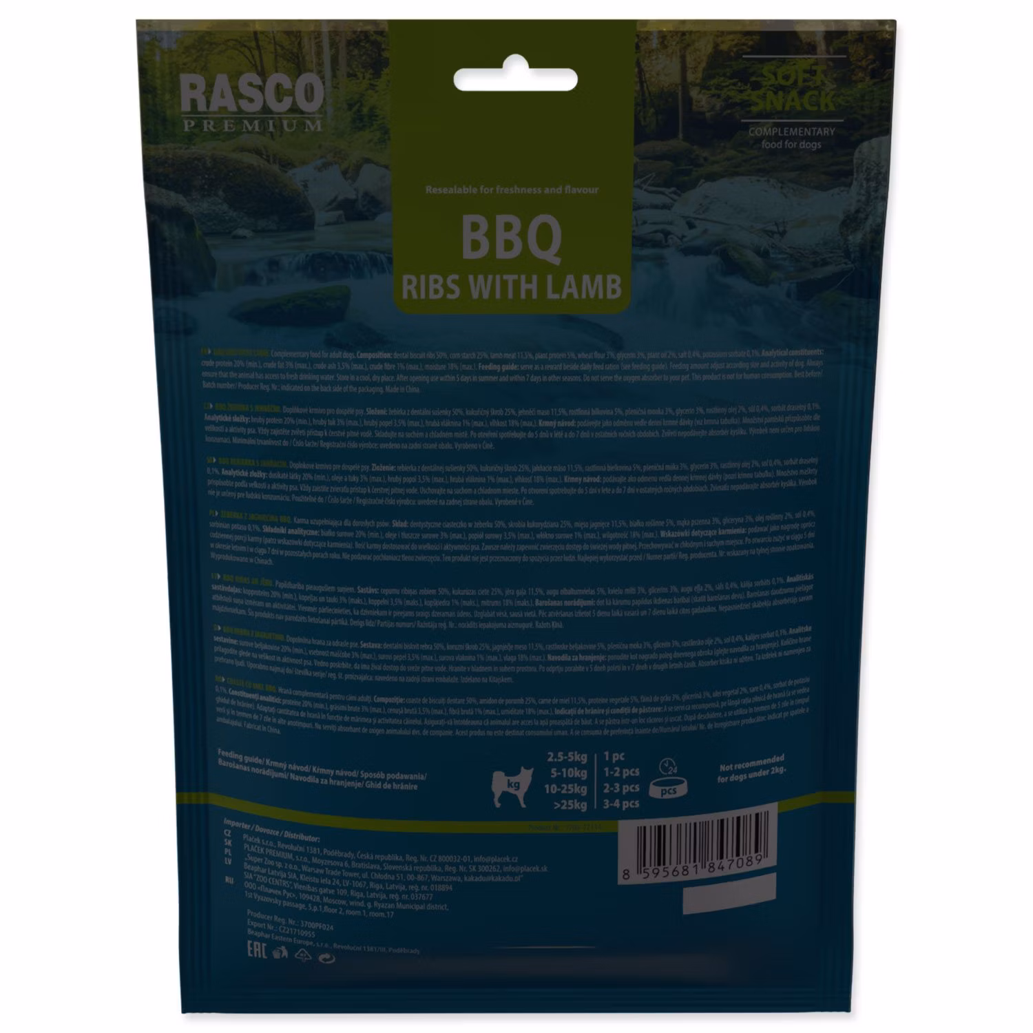 Pochúťka Rasco Premium BBQ Jahňacie rebierka 230g