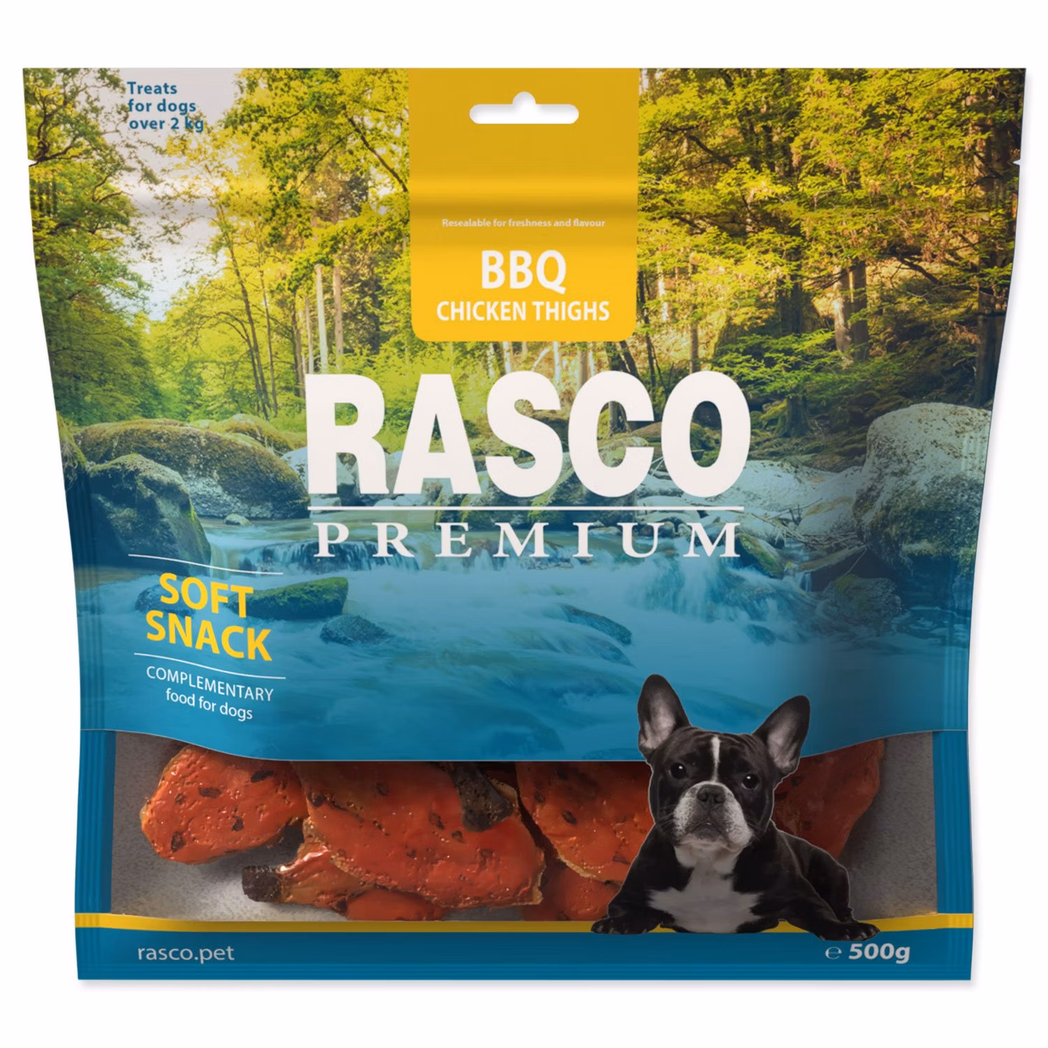 Pochúťka Rasco Premium BBQ Kuracie stehná 500g